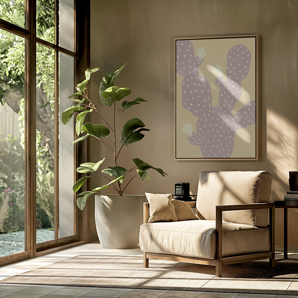Cactus Yellow Poster